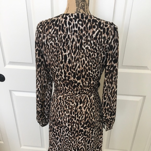 Animal print midi dress Sz 4 - Picture 4 of 5